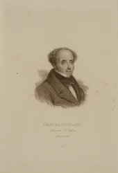 Porträt von Francois Rene (1768-1848) Vicomte de Chateaubriand